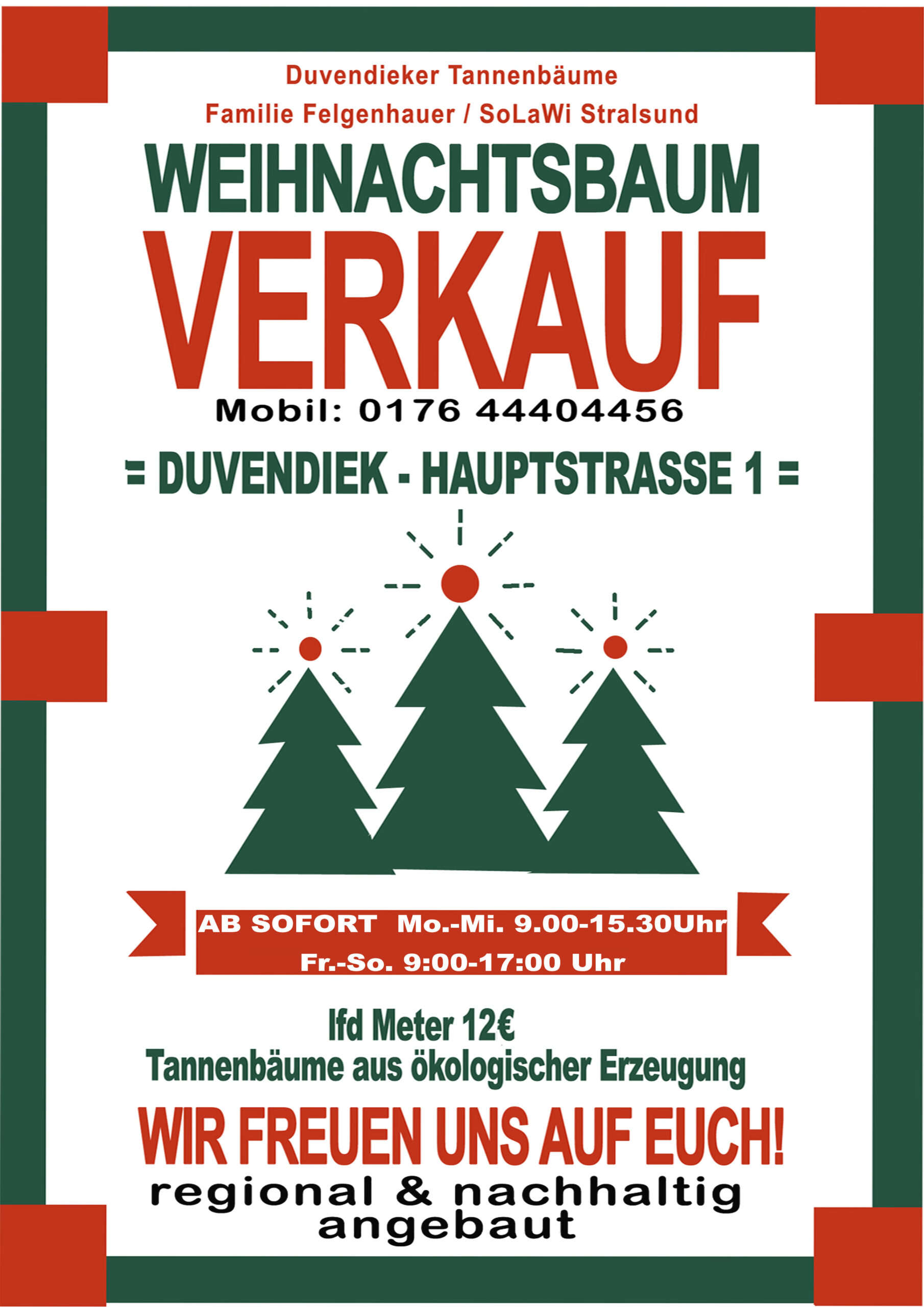 Weihnachtsbaumverkauf